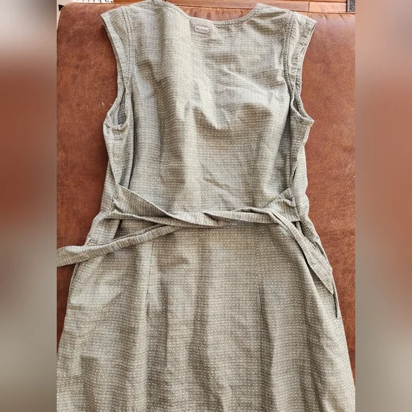 Columbia Green Midi Shift Dress With Pockets - Picture 5 of 7